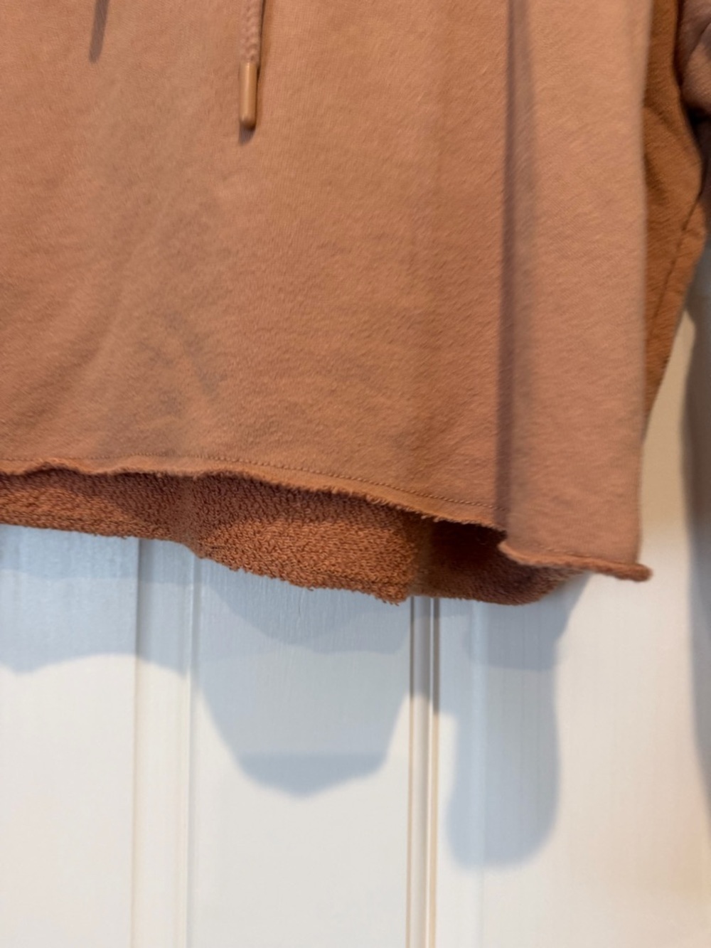 aerie Cropped Hooded Sweatshirt - Rust - Picture 2 of 5